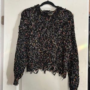 Size Large POL distressed sweater